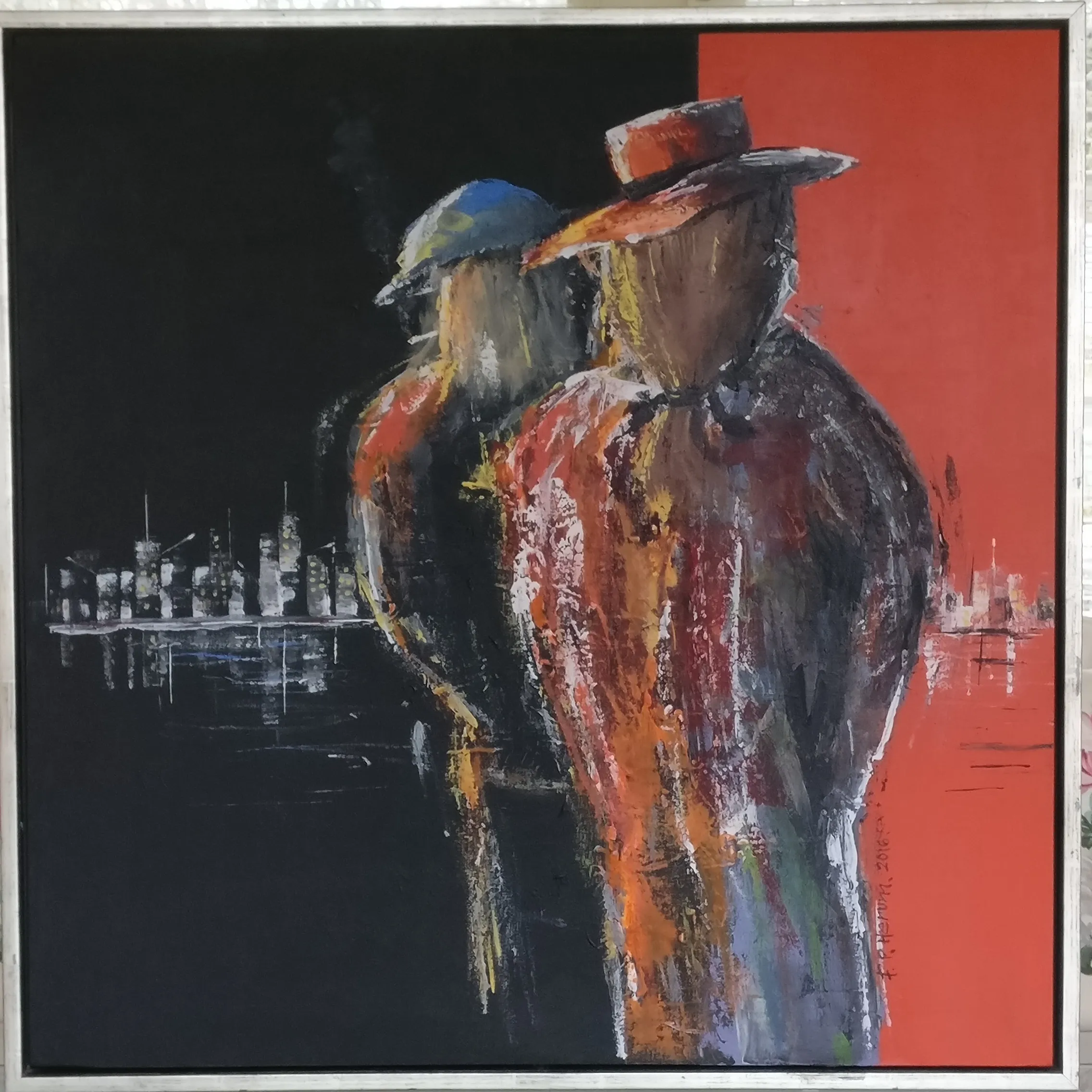 Maleri nr 129 80 cm X 80 cm